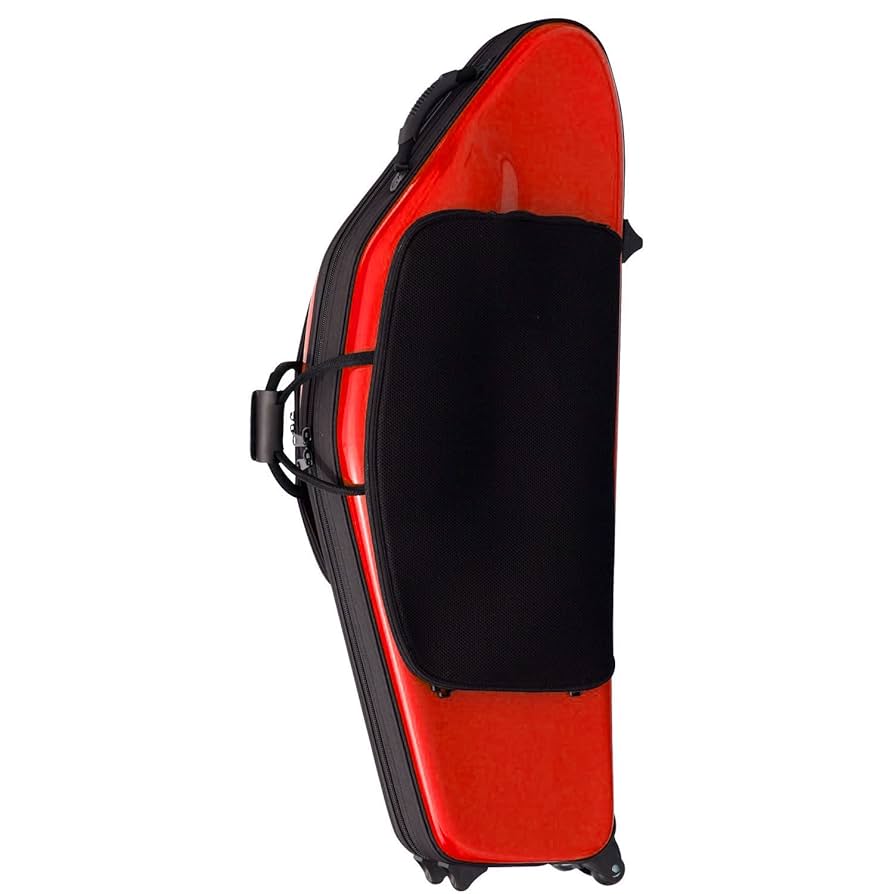 【値下OK】BAGS バリトンサックスファイバーケース キャスター付 ブラック 値下OK】BAGS バリトンサックスファイバーケース キャスター付